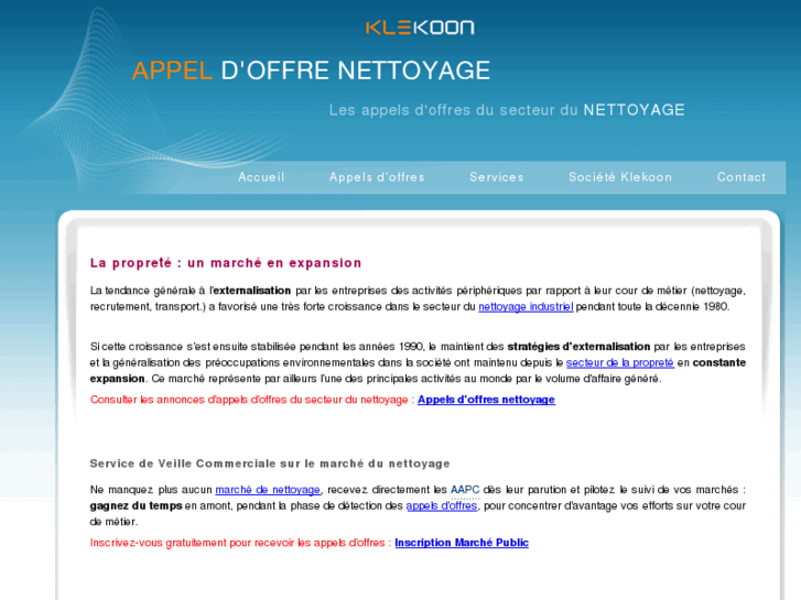 www.appel-offre-nettoyage.info