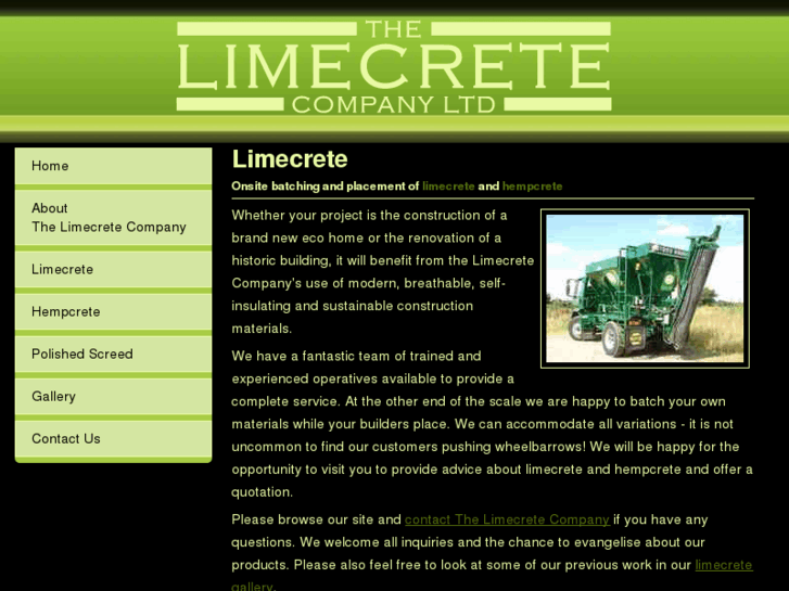 www.biggreenlimecretemachine.com