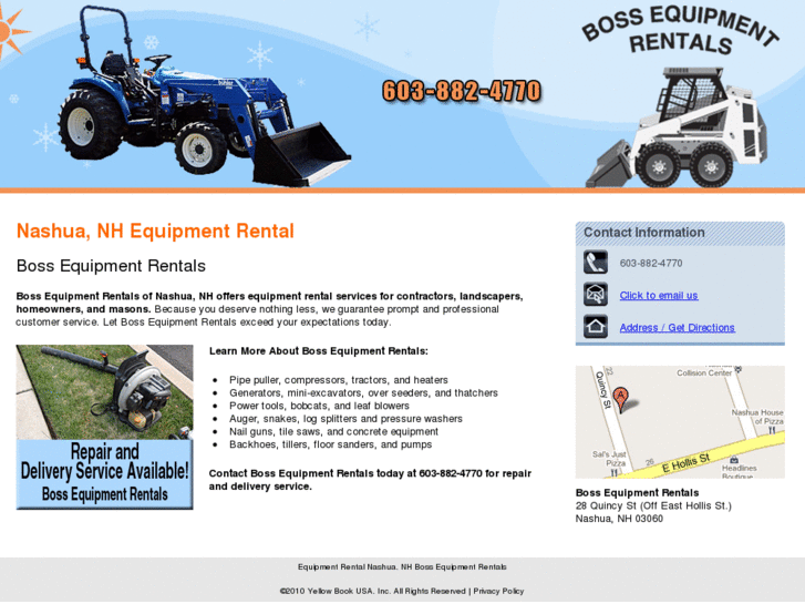 www.bossequipmentrentals.com