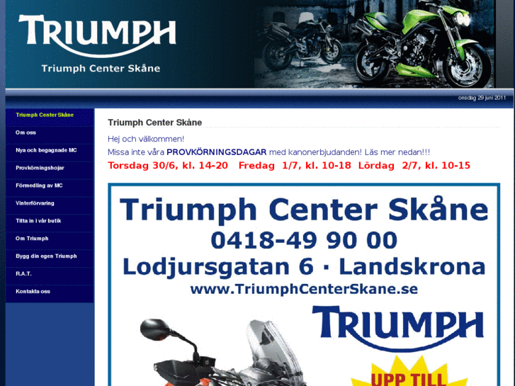 www.triumphcenterskane.com