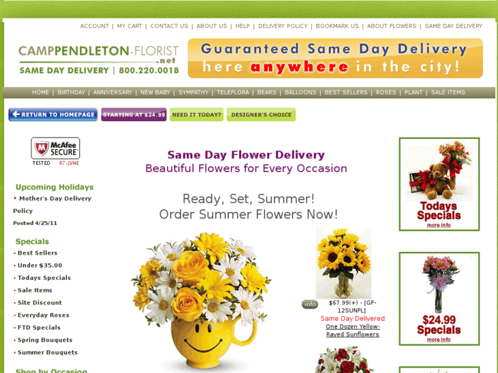 www.camppendleton-florist.net