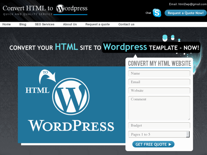 www.converthtmltowordpress.com