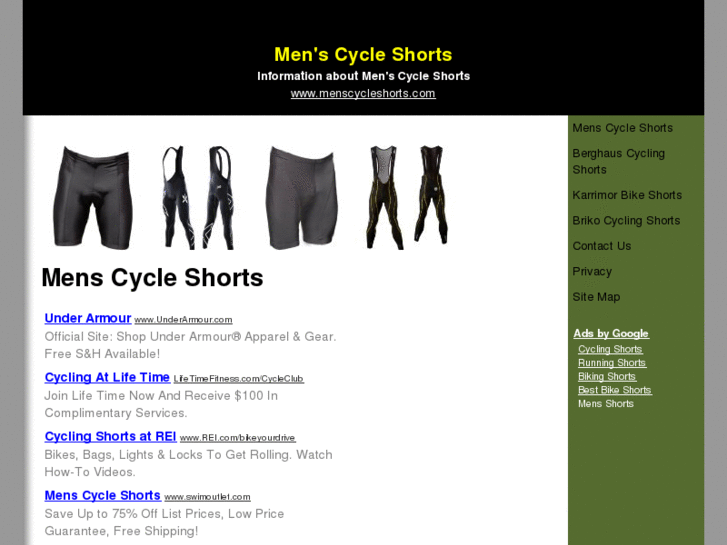 www.menscycleshorts.com