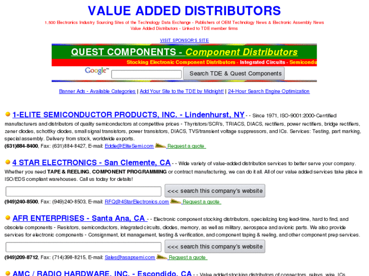 www.valueaddeddistributors.com