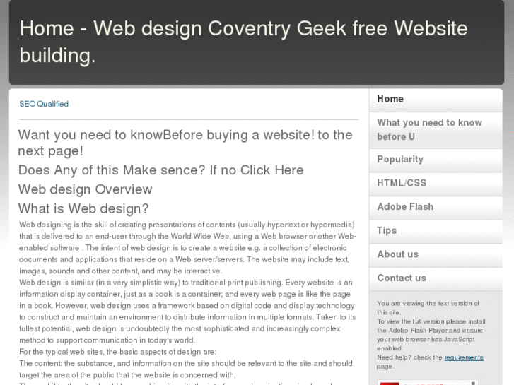 www.geekfreewebdesign.com