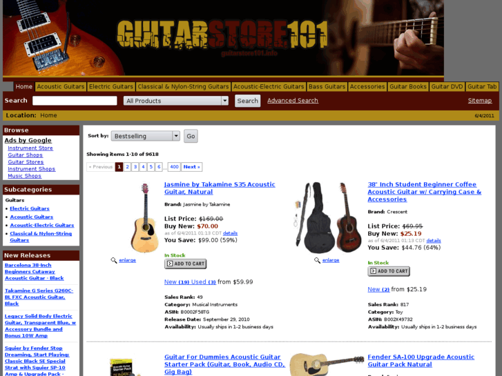 www.guitarstore101.info