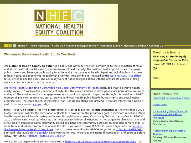 www.nationalhealthequitycoalition.org