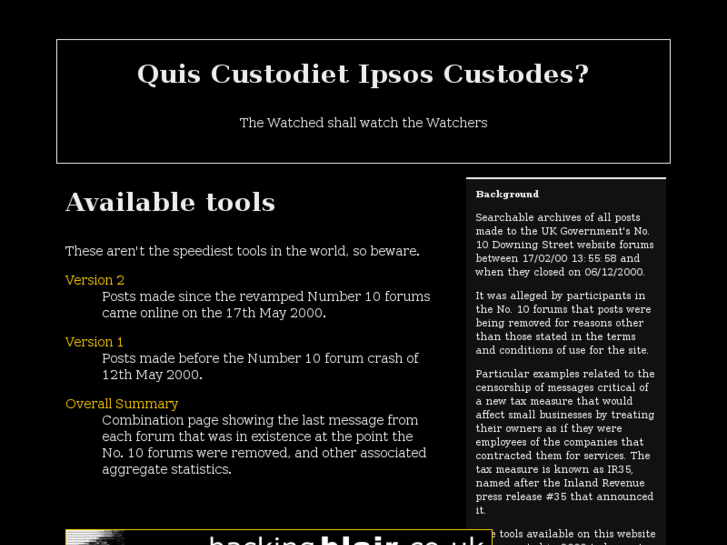 www.quiscustodiet.net