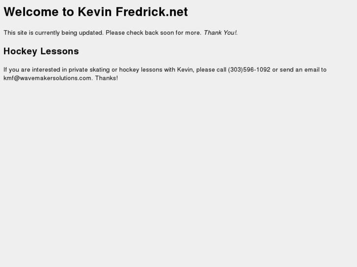 www.kevinfredrick.net