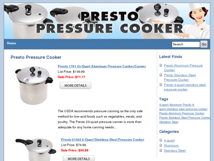 www.prestopressurecooker.org