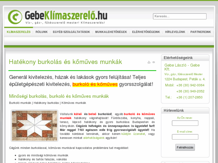 www.gebeklimaszerelo.hu