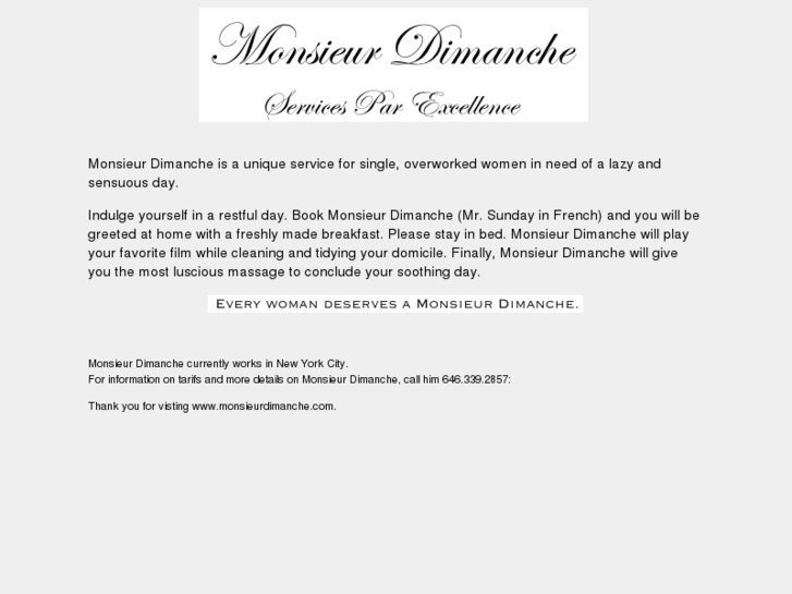 www.monsieurdimanche.com