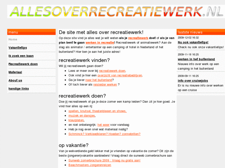 www.allesoverrecreatiewerk.nl