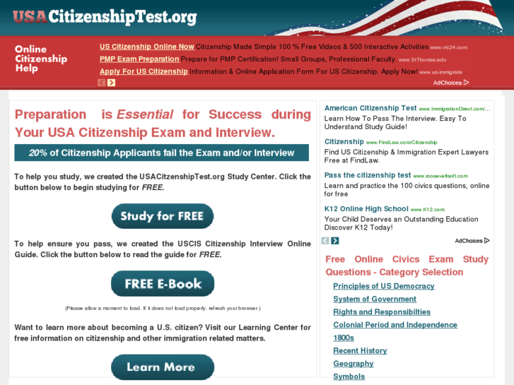 www.usacitizenshiptest.org