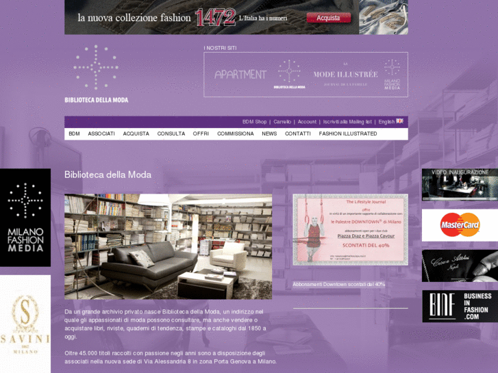 www.bibliotecadellamoda.it