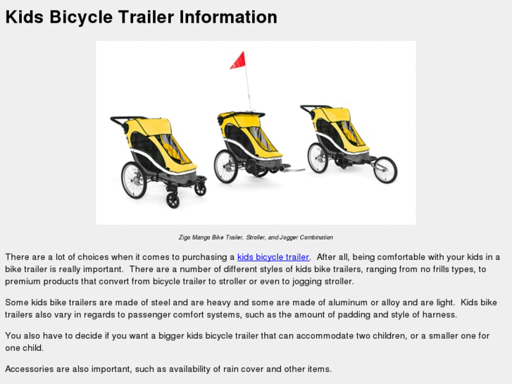 www.bicycletrailer.info