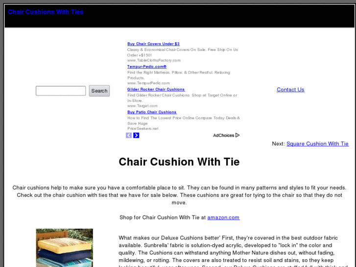 www.chaircushionswithties.com