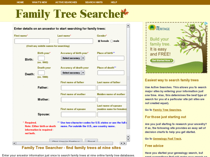 www.familytreesearcher.com