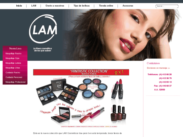 www.lamcosmeticos.com