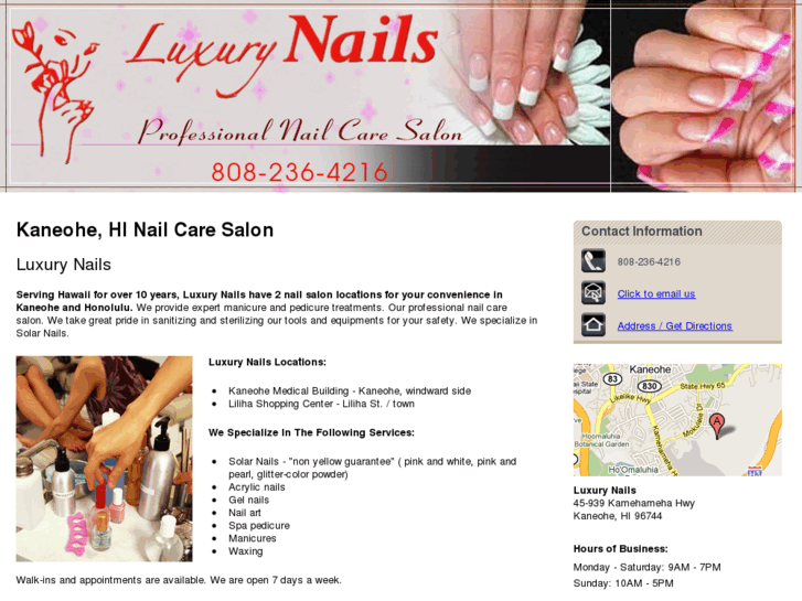 www.luxurynailshawaii.com