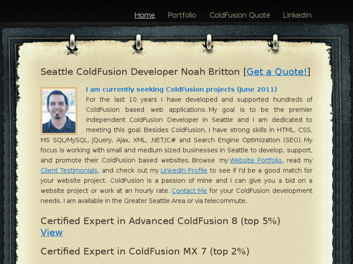 www.seattlecoldfusiondeveloper.com