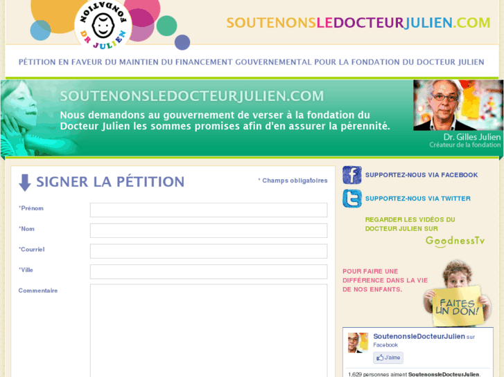 www.soutenonsledocteurjulien.com