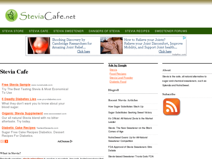 www.steviacafe.net