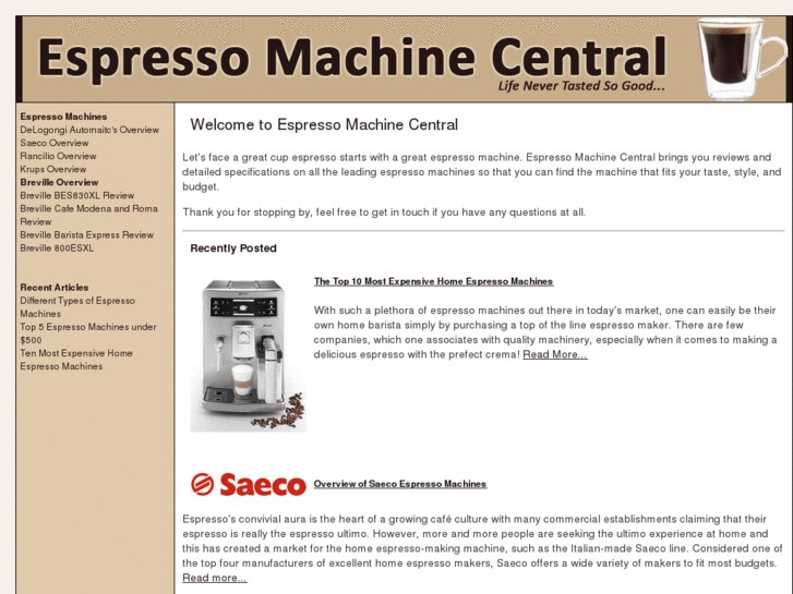 www.espressomachinecentral.com