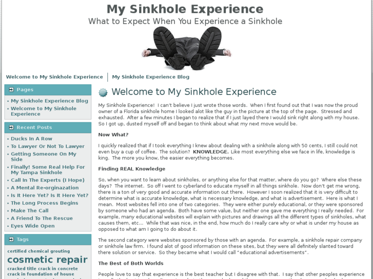 www.mysinkholeexperience.com