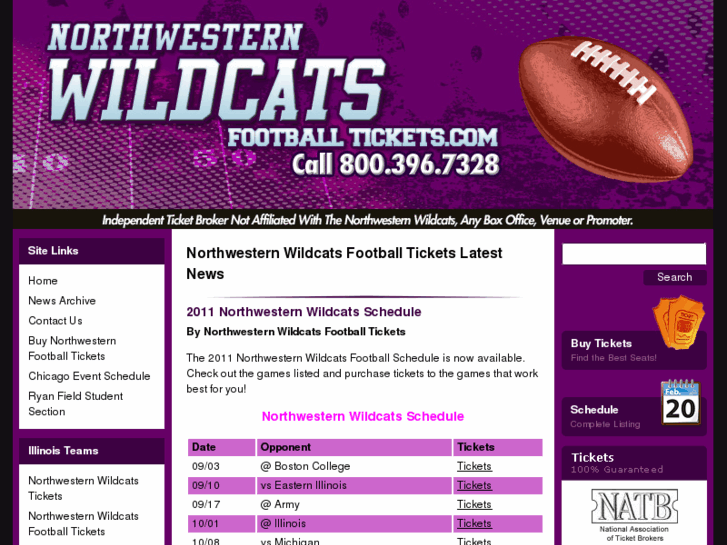 www.northwesternwildcatsfootballtickets.com