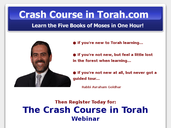 www.crashcourseintorah.com