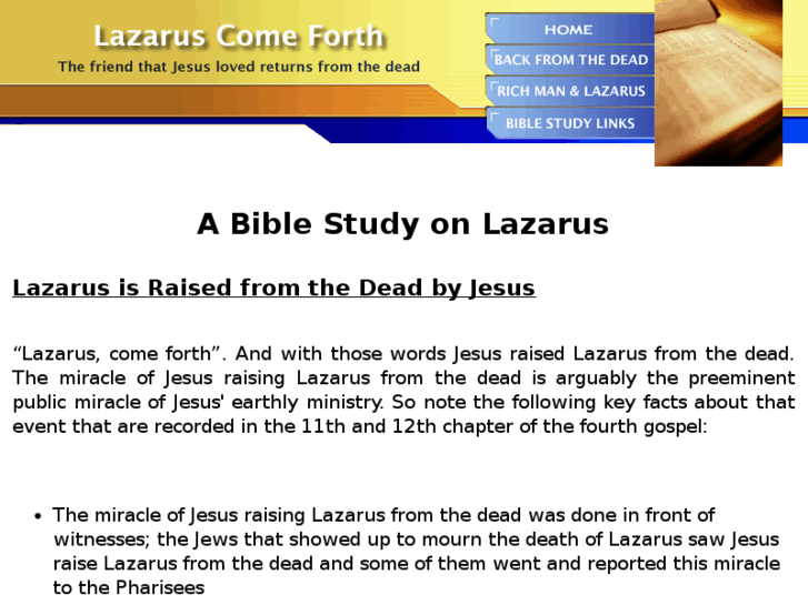www.lazaruscomeforth.com