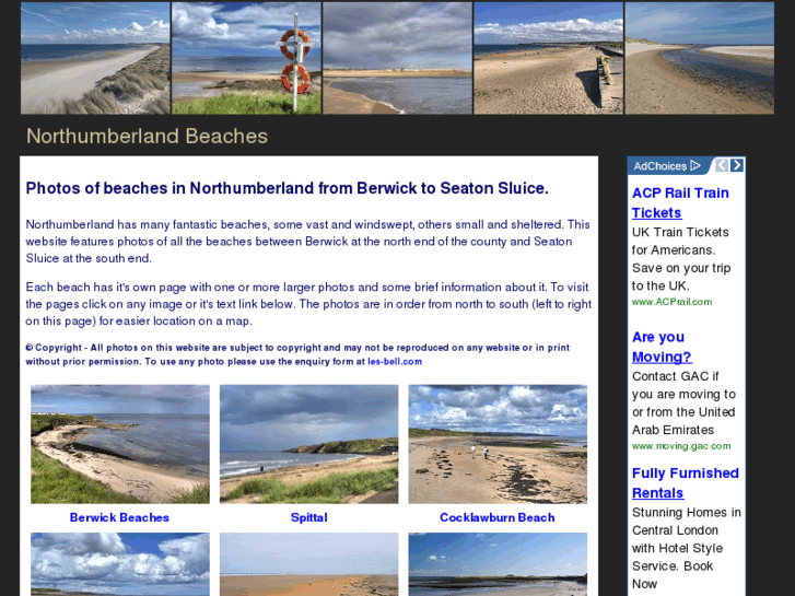 www.northumberland-beaches.co.uk