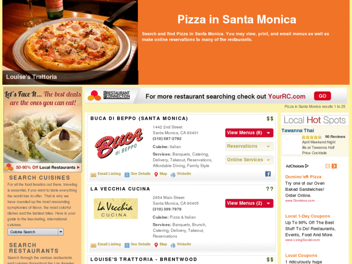 www.pizzainsantamonica.com