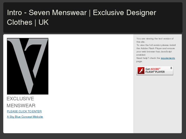 www.sevenmenswear.com