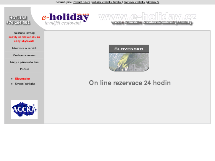 www.e-holiday.cz