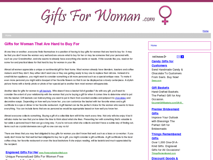 www.giftsforwoman.com