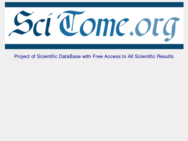 www.scitome.org