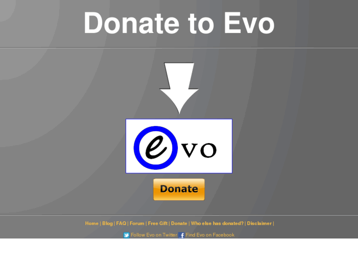 www.donatetoevo.com