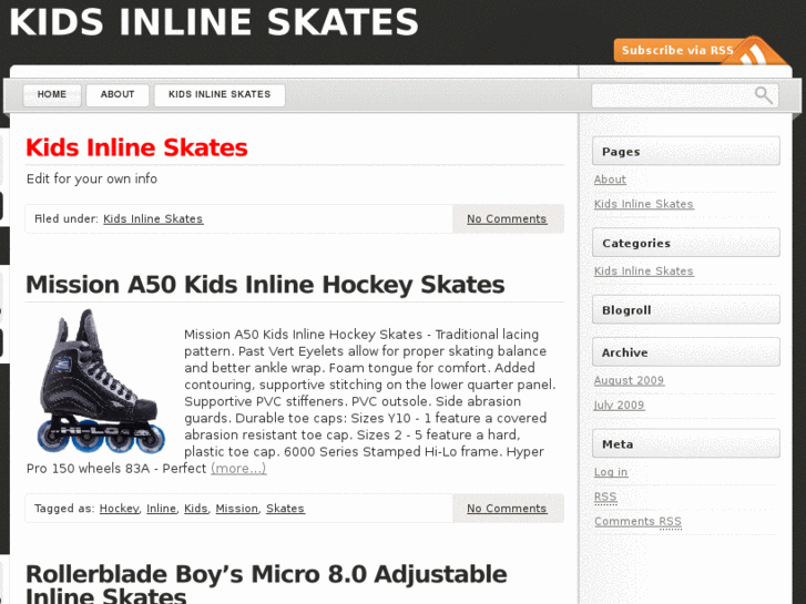 www.kidsinlineskates.org