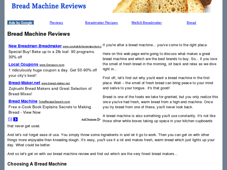 www.breadmachinereviews.org