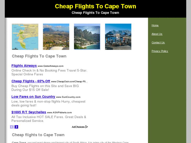 www.cheapflightstocapetown.net