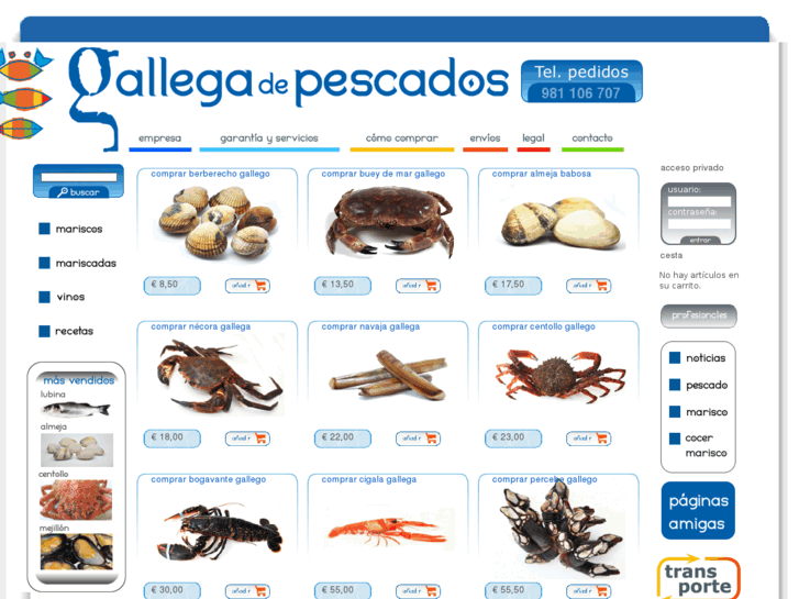 www.comprar-marisco-gallego.com