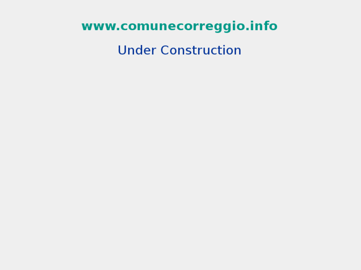 www.comunecorreggio.info