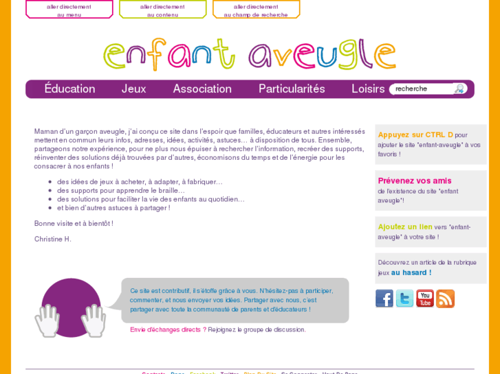 www.enfant-aveugle.com