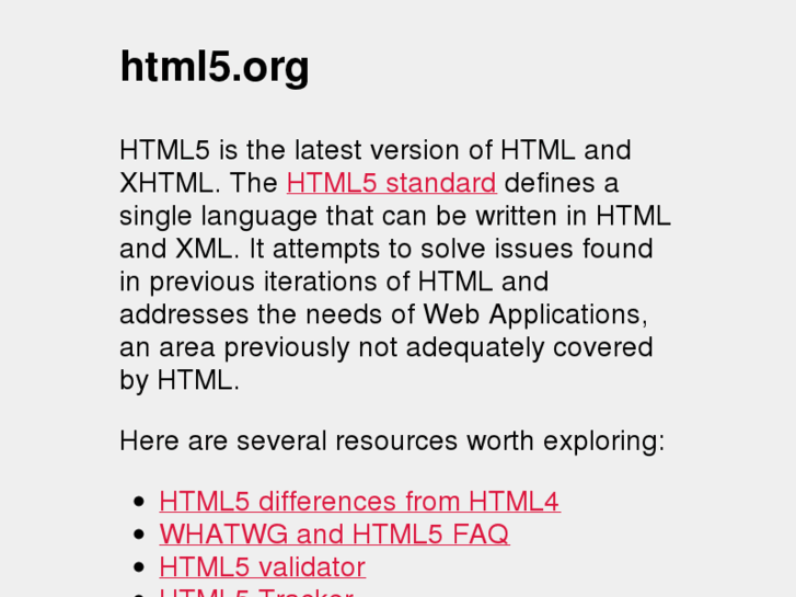 www.html5.org