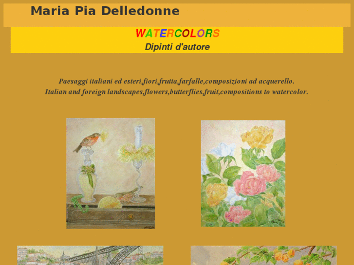 www.mariapiadelledonnewatercolors.com