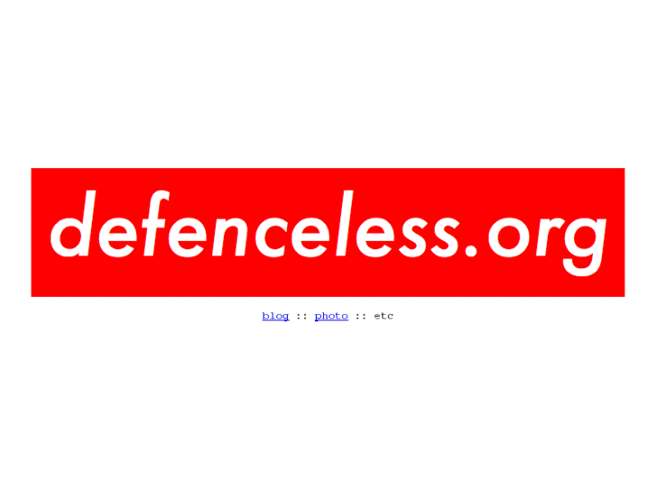 www.defenceless.org