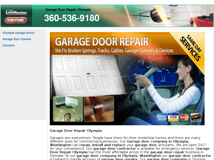 www.garagedoorrepairolympia.com