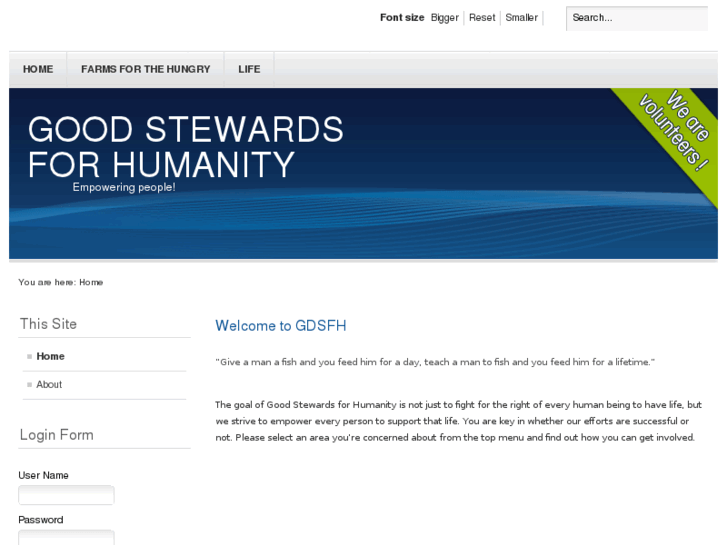 www.goodstewardsforhumanity.com